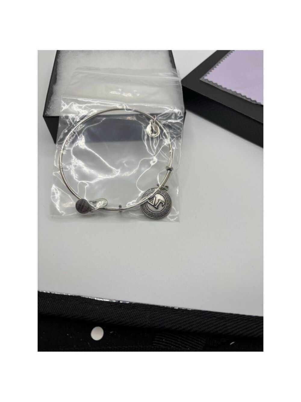 Alex and Ani Silver Gamma Sorority Bangle Bracelet - Picture 4 of 5